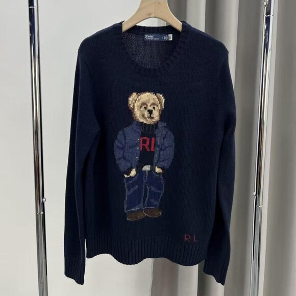 Polo by Ralph Lauren Sweaters - Polo by Ralph Lauren Black Bear Crewneck Sweater